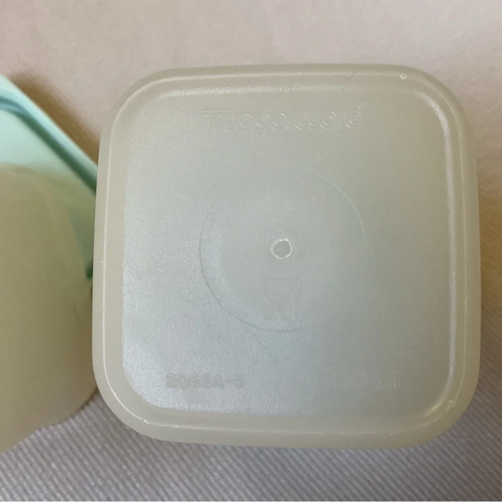 Tupperware Set of 2 Mini Square Frosted Snack Keeper 80 ml w/Lids